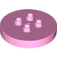 Duplo Plate Round 4 x 4 [aka Table] / Bright Pink
