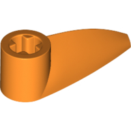 Lego Technic Tooth 1 x 3 with Axle Hole [Hollow Underside] / Orange