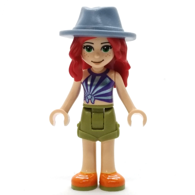 Lego Mia - Dark Purple Top, Olive Green Skirt, Sand Blue Hat