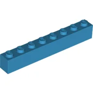 Brick 1 x 8 / Dark Azure