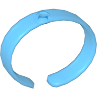 Lego Clikits Bracelet, Bangle with Hole / Trans-Light Royal Blue