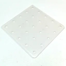 Clikits Connector, Square with Twenty-Five Holes / Trans-Clear