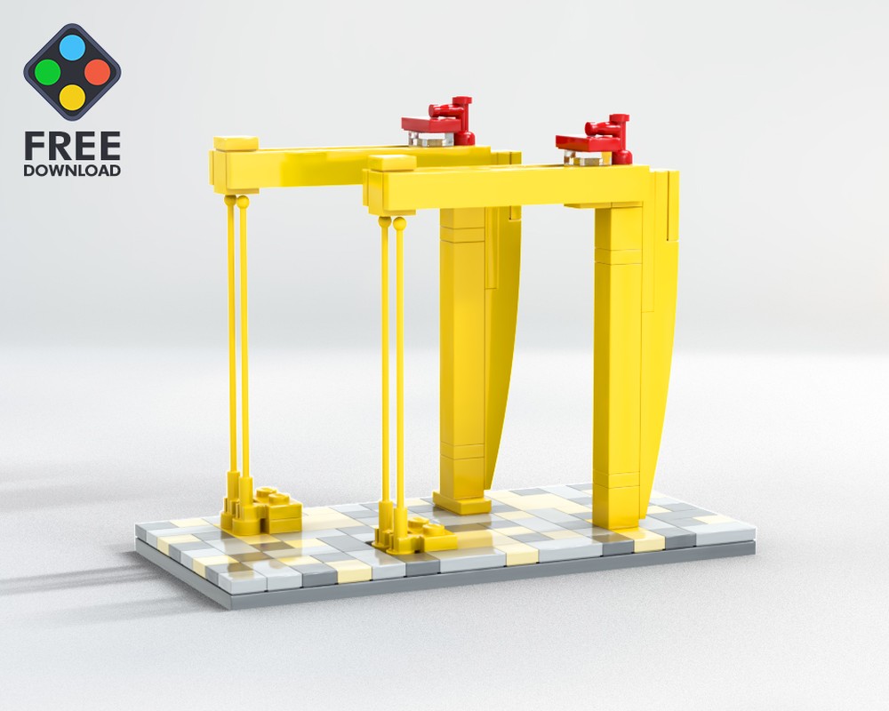 Lego Harland & Wolff, Samson and Goliath Cranes - Belfast, Northern Ireland