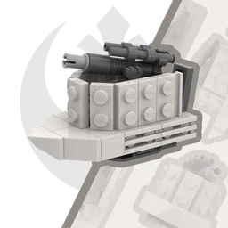 Rebel Cannon Sled; Minifig Scale