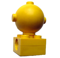 Lego Homemaker Figure / Maxifigure Torso with Yellow Head, Plain (792c04 / 685)