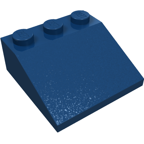 Lego Brick Sloped 33° 3 x 3 / Dark Blue