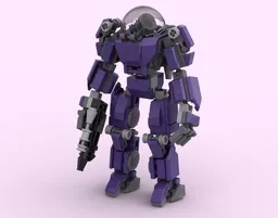 Galactic bounty hunter mech