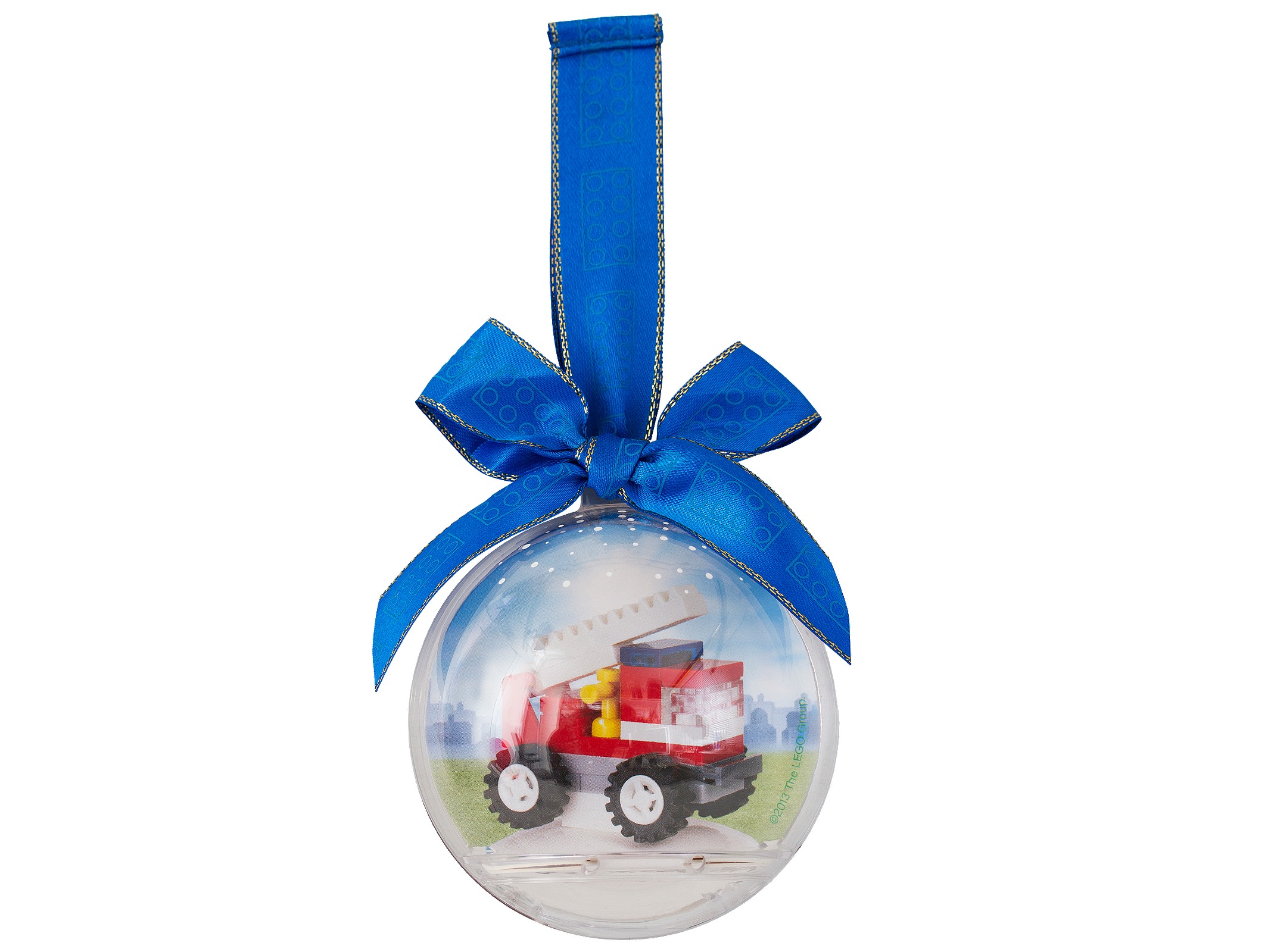 Lego Fire Truck Holiday Bauble
