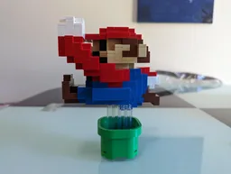 Mario 3D 8-Bit Statue