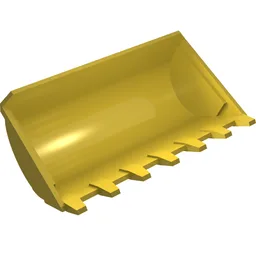 Technic Digger Bucket 8 x 10 / Yellow