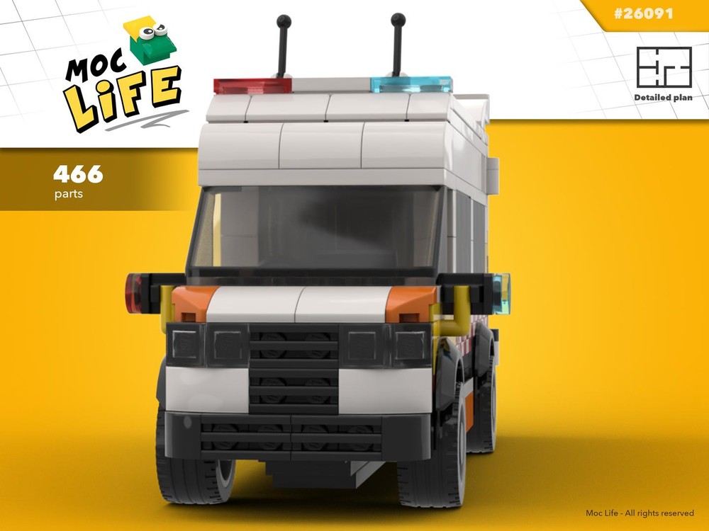 Lego Mercedes Sprinter Australian ambulance