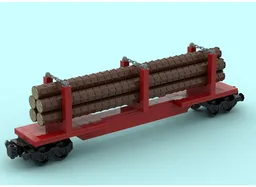 Skeleton Log Train Car