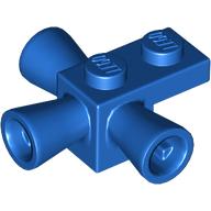 Lego Brick Special 1 x 1 with 3 Speakers / Loudspeakers / Space Positioning Rockets / Blue