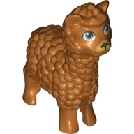 Animal, Llama with Medium Blue Eyes / Pearl Copper