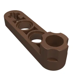 Technic Beam 1 x 4 Thin with Stud Connector / Brown