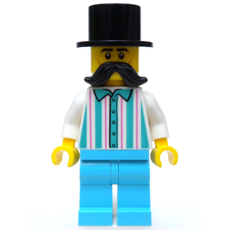 Lego Fairground Worker, Man, Moustache, Top Hat