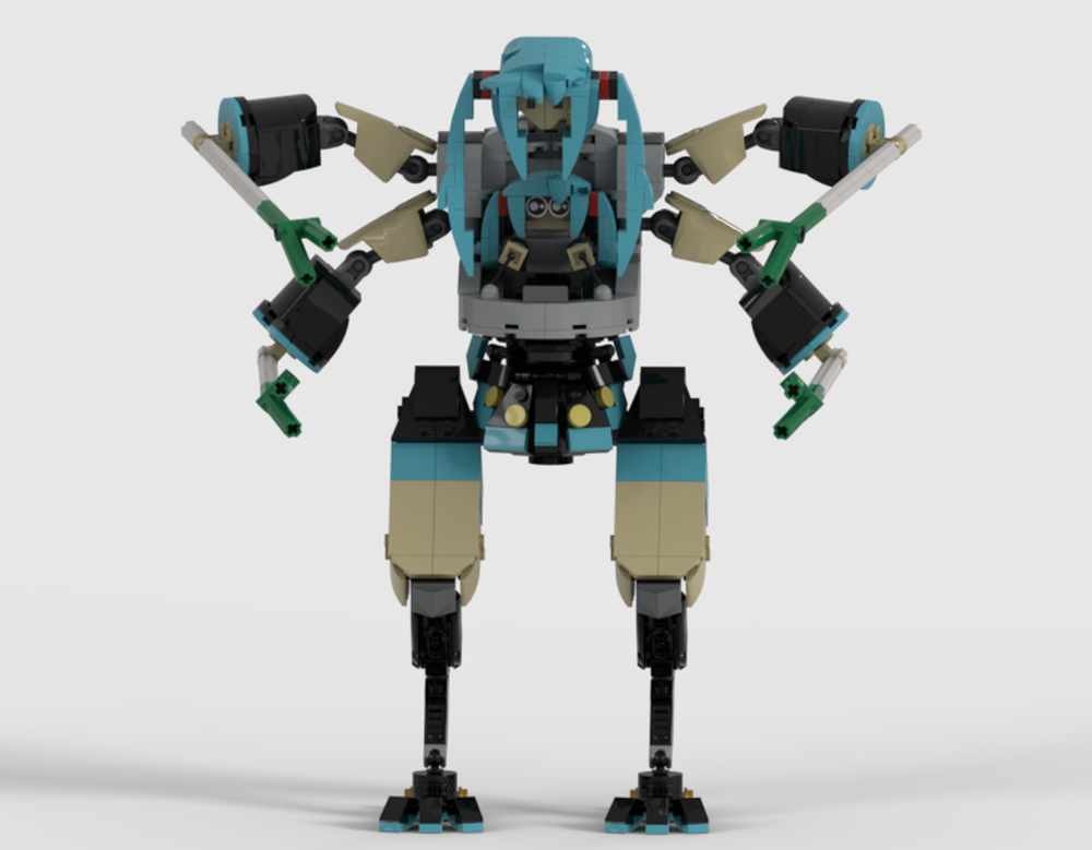Lego Hatsune Mech-Ku (General Grievous Miku Mech)