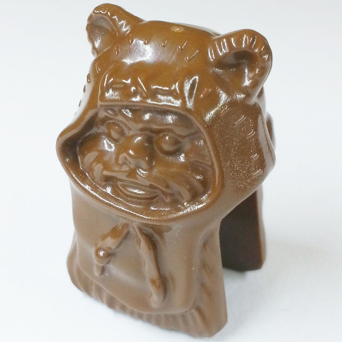 Lego Minifig Head Special, Ewok [Plain] / Brown