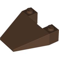 Lego Brick Wedged, Sloped 4 x 4 Taper / Brown