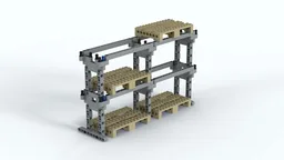 High Level Rack expandable / Hochregal mit Paletten erweiterbar