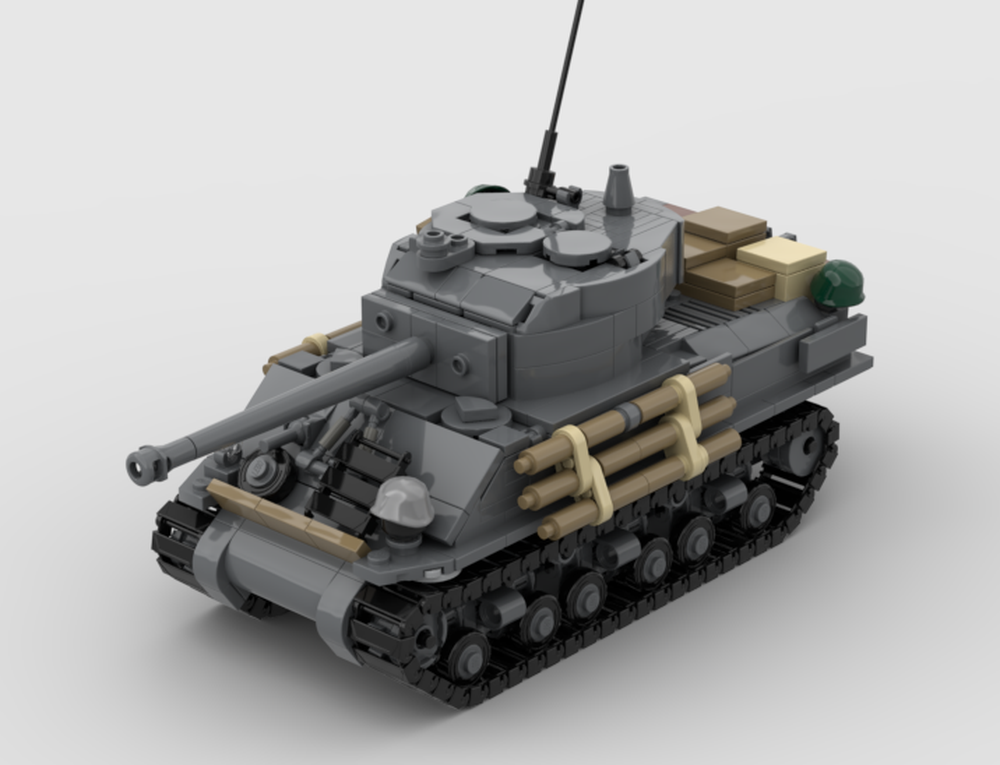 Lego M4A3E8 "Fury" American Medium Tank