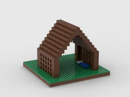 Minecraft cabin in plains biome