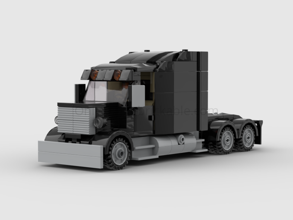 Lego Square Nose 10-Wheeler Semi Truck