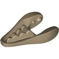 Animal Body Part, Dinosaur, Dilophosaurus / Gallimimus Lower Jaw with Teeth [Plain] / Dark Tan