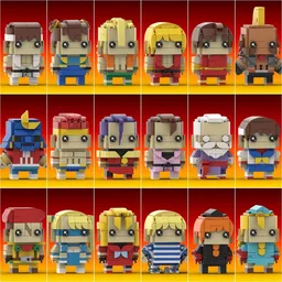 Street Fighter Alpha Brickheadz Collection