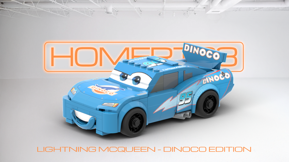 Lego Lightning McQueen Dinoco Edition