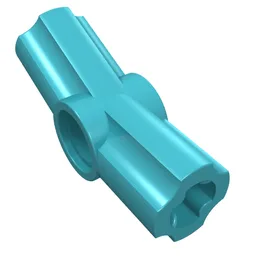 Technic Axle and Pin Connector Angled #3 - 157.5° / Medium Azure