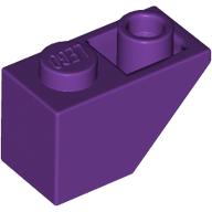 Lego Brick Sloped Inverted 45° 2 x 1 / Purple