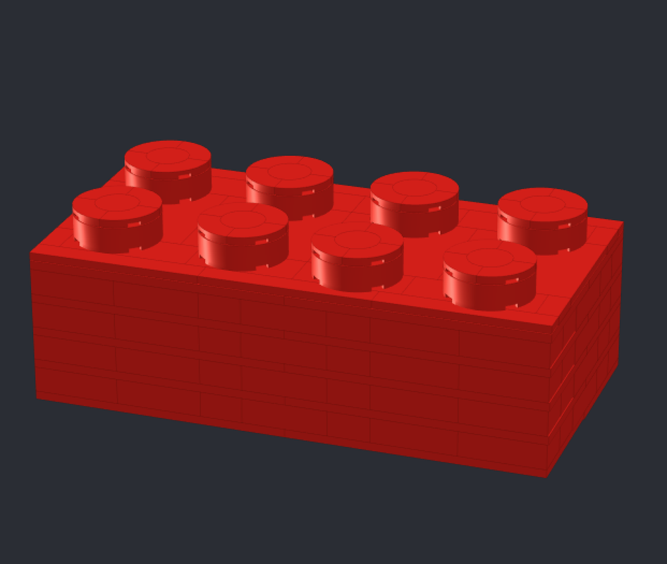 Lego Large 2x4 LEGO Brick