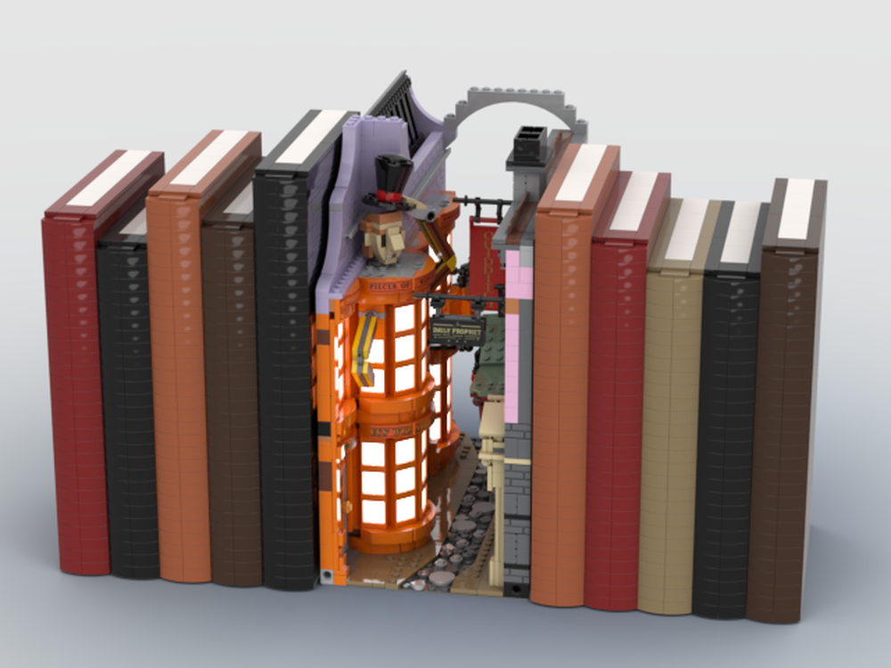 Lego 75978 Diagon Alley B Model (bookstand style)