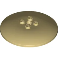 Dish 6 x 6 Inverted (Radar) with Solid Studs / Tan