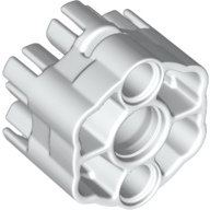 Lego Launcher, Weapon Rapid Shooter Six Barrel, 3 Fingers / White