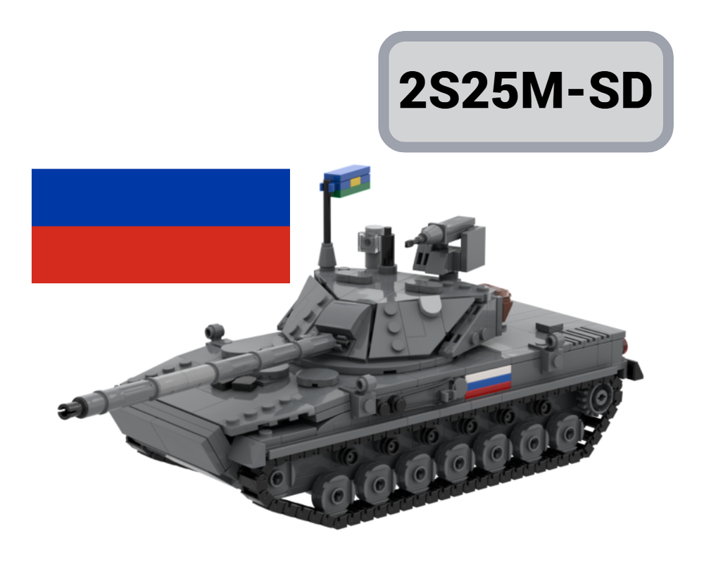 Lego 2S25M-Sprut SD Russian Light Tank 1/35 Scale