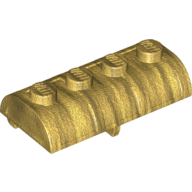 Lego Treasure Chest Lid [Thick Hinge] / Pearl Gold