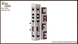 Cafe Corner Hotel Sign