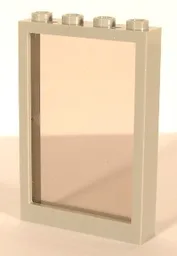 Window 1 x 4 x 5 with Hollow Studs with Trans-Brown Glass (2493b / 2494)