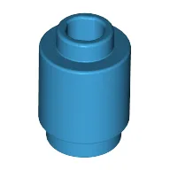 Brick Round 1 x 1 Open Stud / Dark Azure
