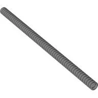 Hose, Ribbed 7mm D. 19L / 15.2cm / Pearl Light Gray