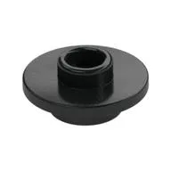 Equipment Cup / Teacup Saucer with Recessed Stud on Top [Plain] / Black