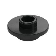 Lego Equipment Cup / Teacup Saucer with Recessed Stud on Top [PLAIN] / Black
