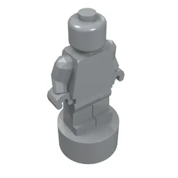 Minifig Trophy Statuette / Light Bluish Gray