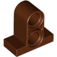 Lego Technic Pin Connector Plate 1 x 2 x 1 2/3 [Two Holes On Top] / Reddish Brown
