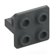 Bracket 1 x 2 - 2 x 2 Centered / Dark Bluish Gray