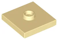 Plate Special 2 x 2 with Groove and Center Stud (Jumper)