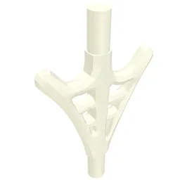 Web Effect Two Branches Bars on Each End / White
