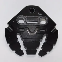 Large Figure Shield 5 x 5 with Triple Blasters / Black
